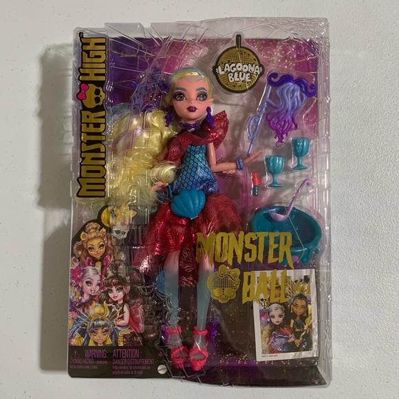 Monster High®: Lagoona Blue™ Fashion Doll in Monster Ball-New - Picture 5 of 9